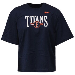 Nike CSUF Boxy Cotton Sleeve Tee - Navy